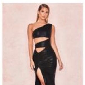 House of cb black cut out dress